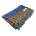 100% Wool Blanket/Throw/Rug - Colour Block Design Ref 1